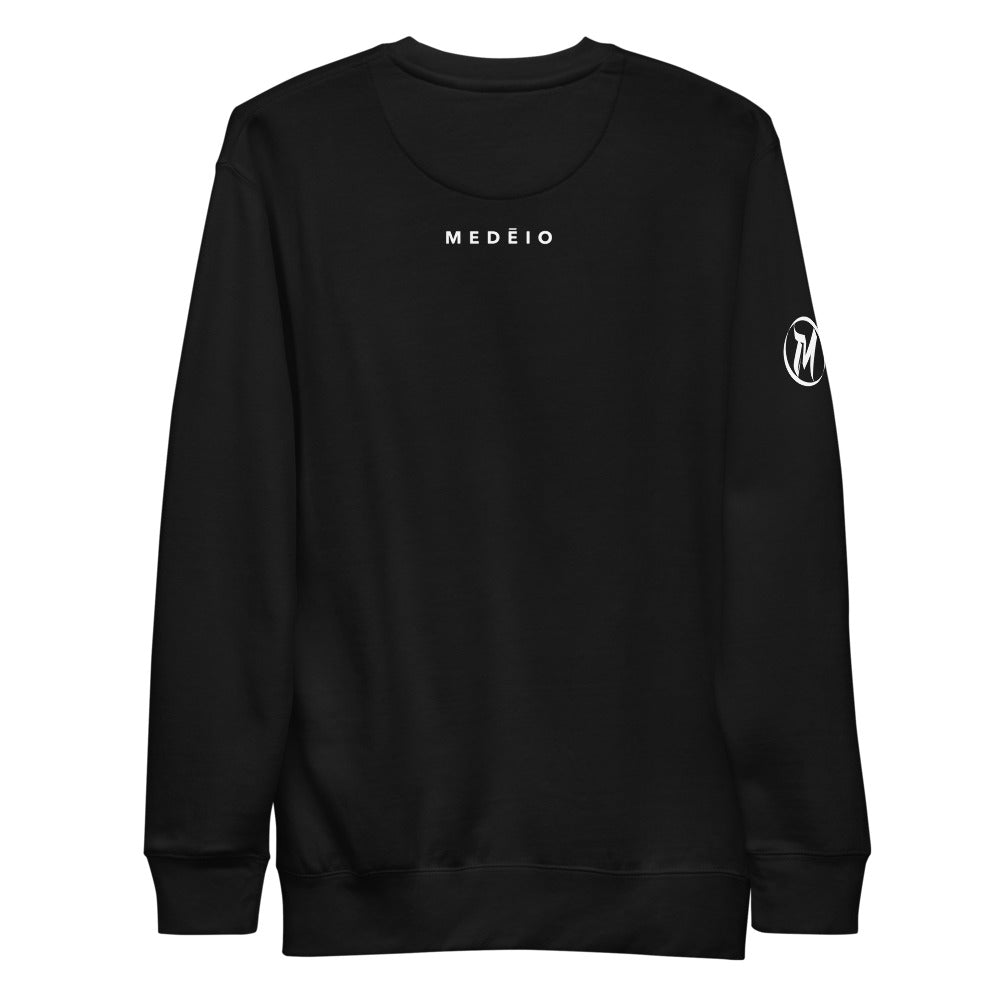 MEDĒIO - Bar Logo - Crewneck (Black)