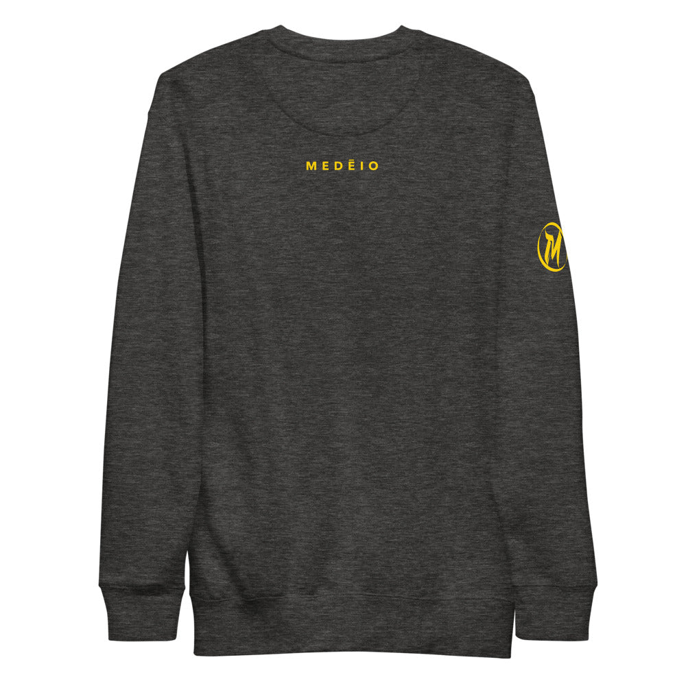 MEDĒIO - Bar Logo - Crewneck (Charcoal)