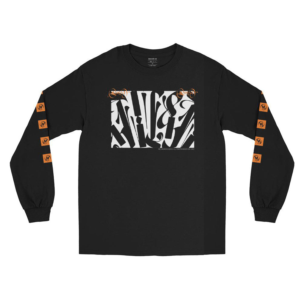 MEDĒIO - Men’s Long Sleeve Shirt (Black)