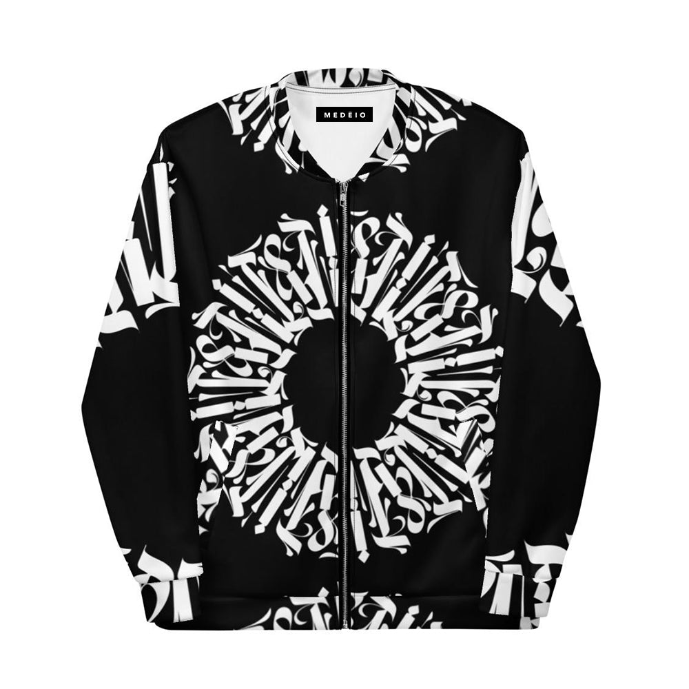 MEDĒIO - Satin Bomber Jacket (Black)