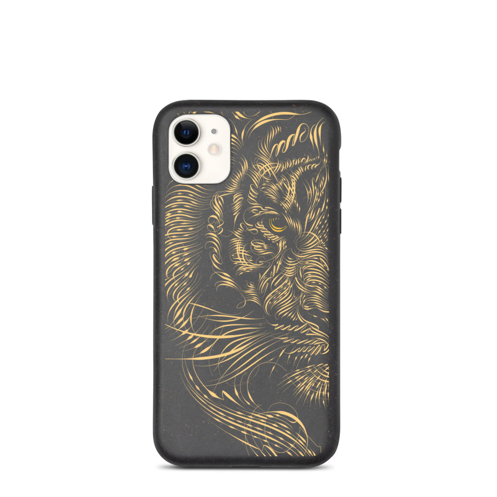 "VALOR" - MEDĒIO -Biodegradable IPhone case (Black/Cream)