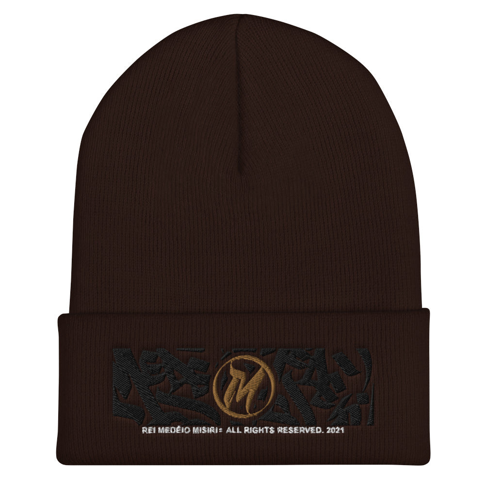 MEDĒIO - Bar Logo - Cuffed Beanie (Brown)