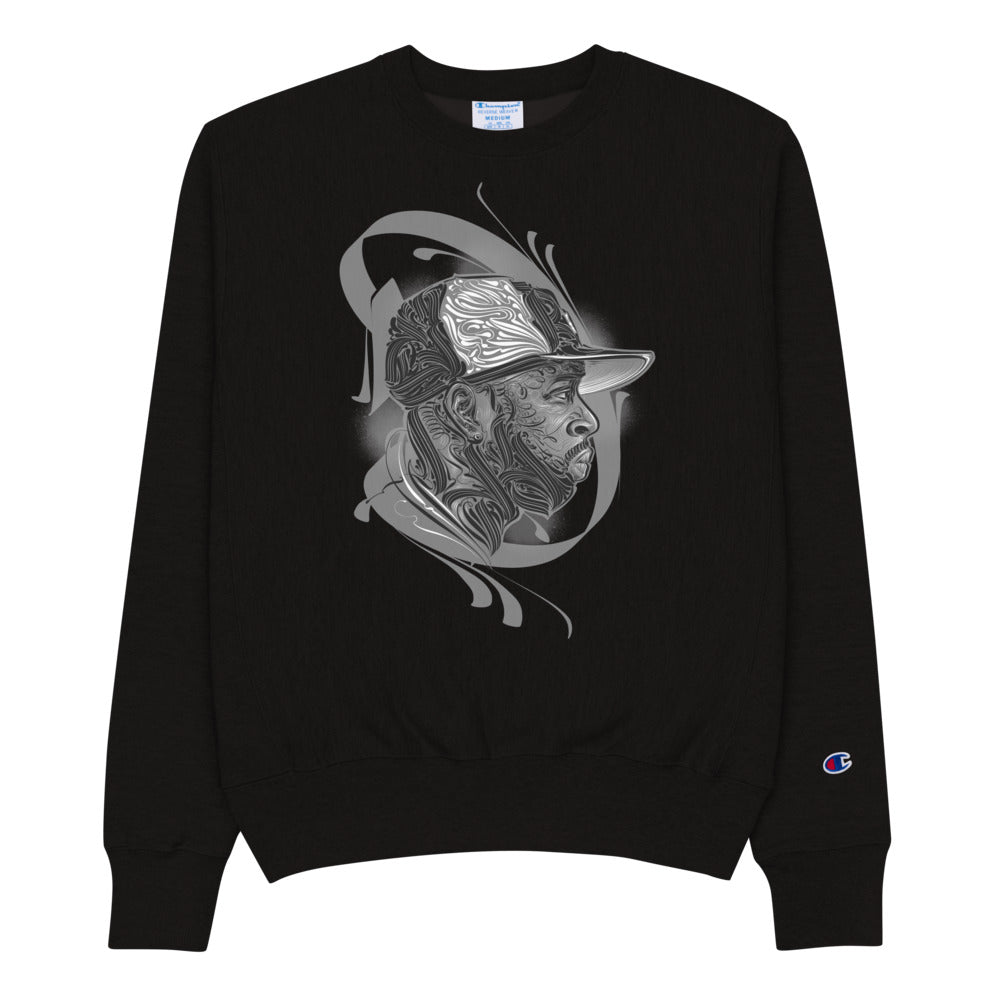 "J Dilla" - MEDĒIO - Men's Champion Crewneck (Black)