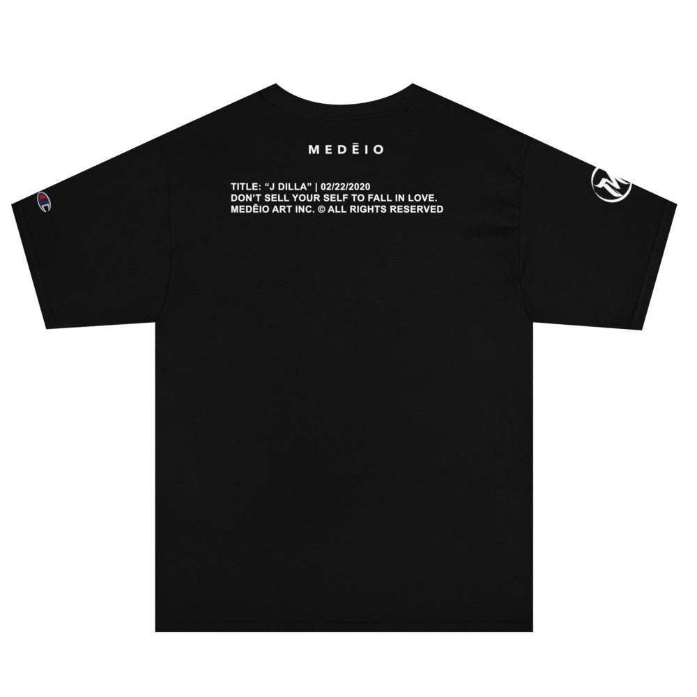 "J Dilla" - MEDĒIO - Men's Champion T-Shirt (Black)