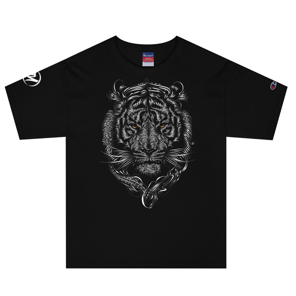 "VALOR" - MEDĒIO - MEN'S CHAMPION LONG SLEEVE SHIRT (Black/White)