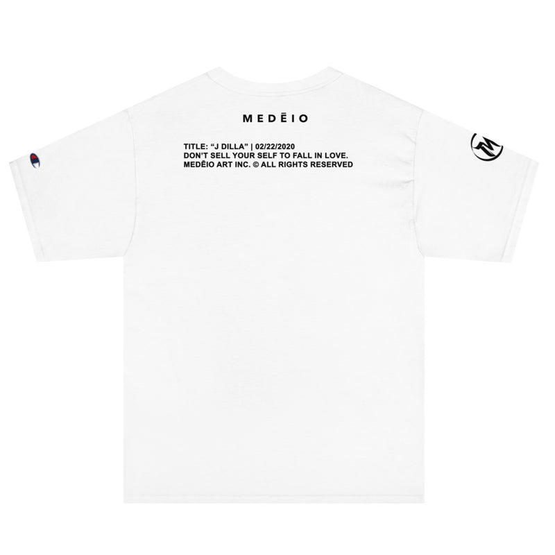 "J Dilla" - MEDĒIO - Men's Champion T-Shirt (White)