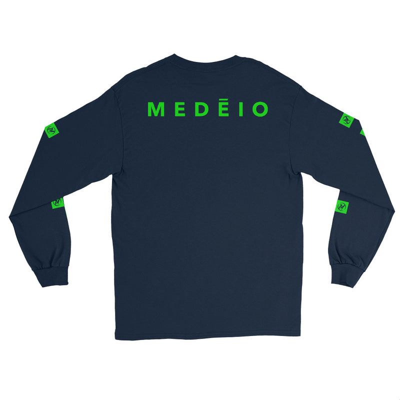 MEDĒIO - Men’s Long Sleeve Shirt (Navy)
