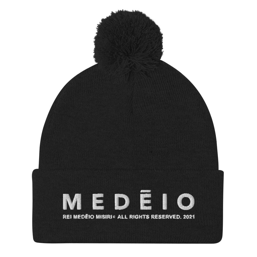 MEDĒIO - Pom-Pom Beanie (Black)