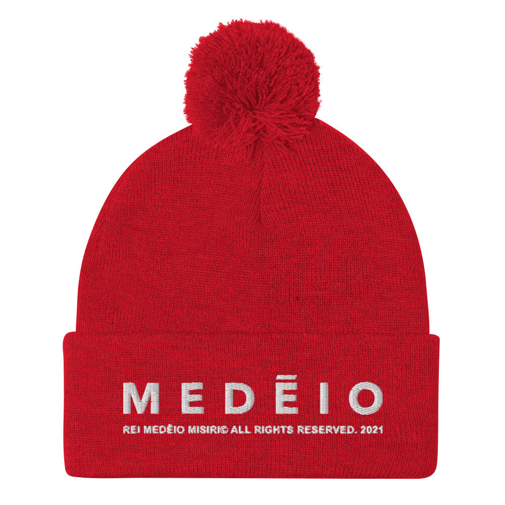 MEDĒIO - Pom-Pom Beanie (Red)