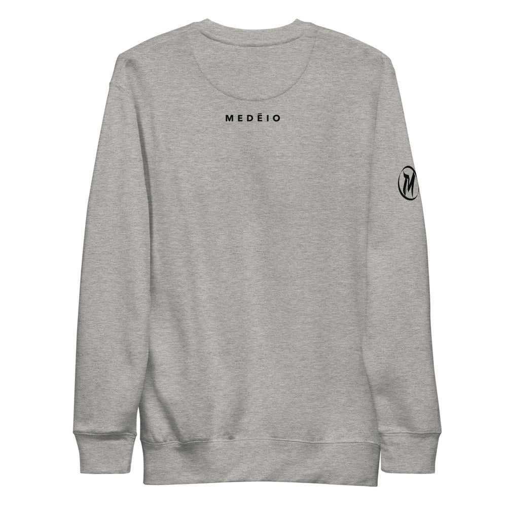 MEDĒIO - Bar Logo - Crewneck (Sports Grey)